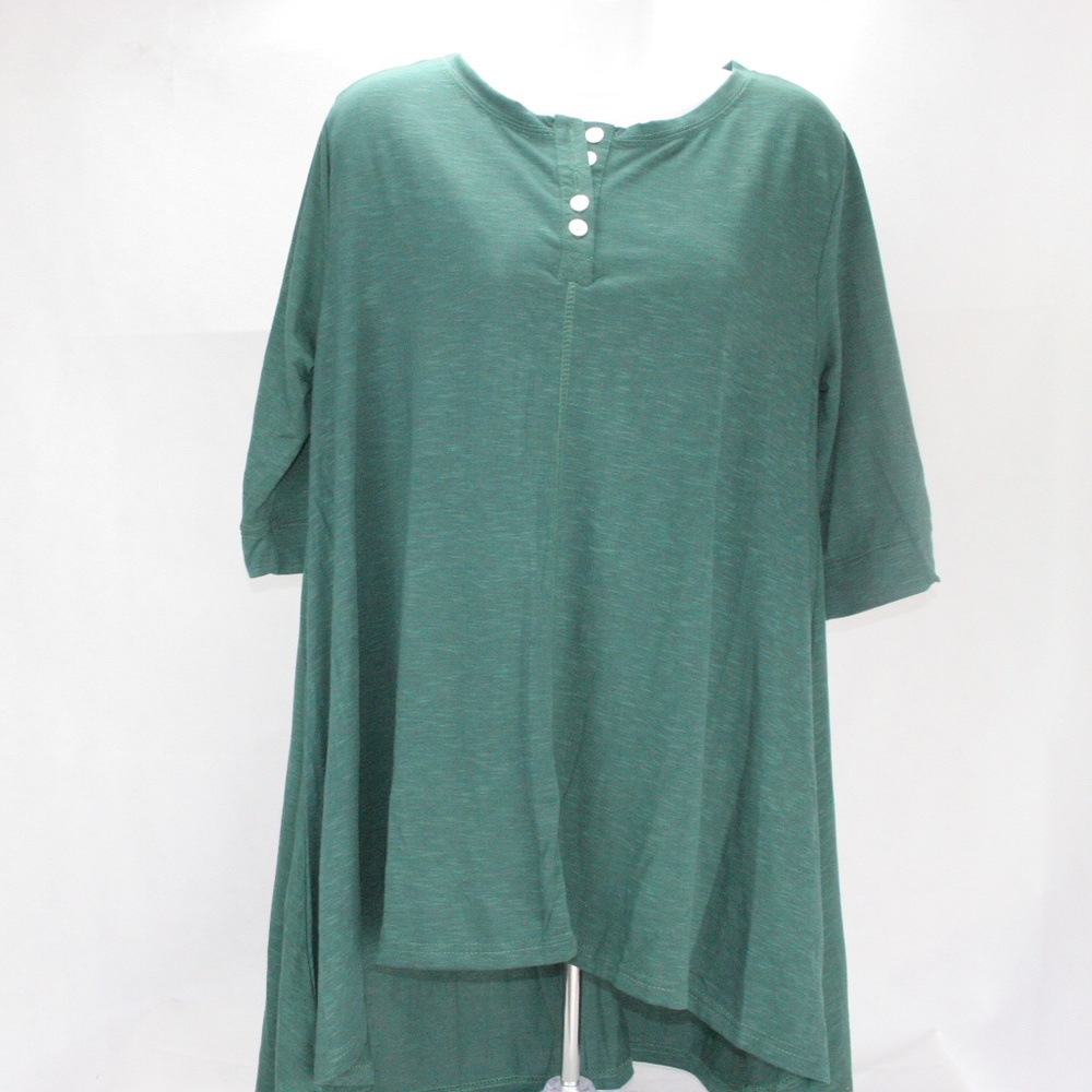 Amaryllis XL Maternity Shirt Short Sleeve Green